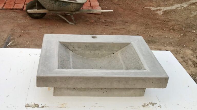 Crea un moderno lavabo de cemento en casa: ¡descubre cómo hacerlo!