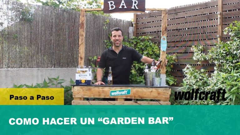 Crea tu propio bar en casa con una barra de bar para el jardín